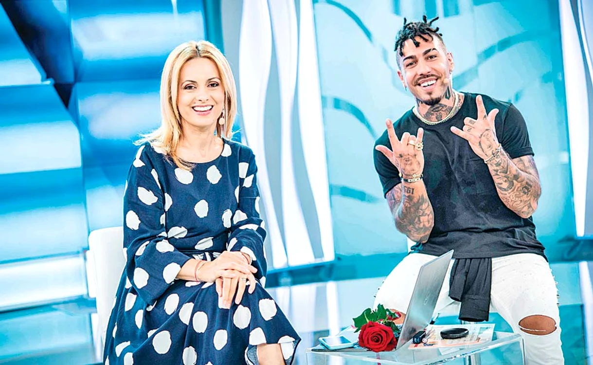 Simona Gherghe, alături de Alex Velea, pe vremea când prezentau «Acces direct»
