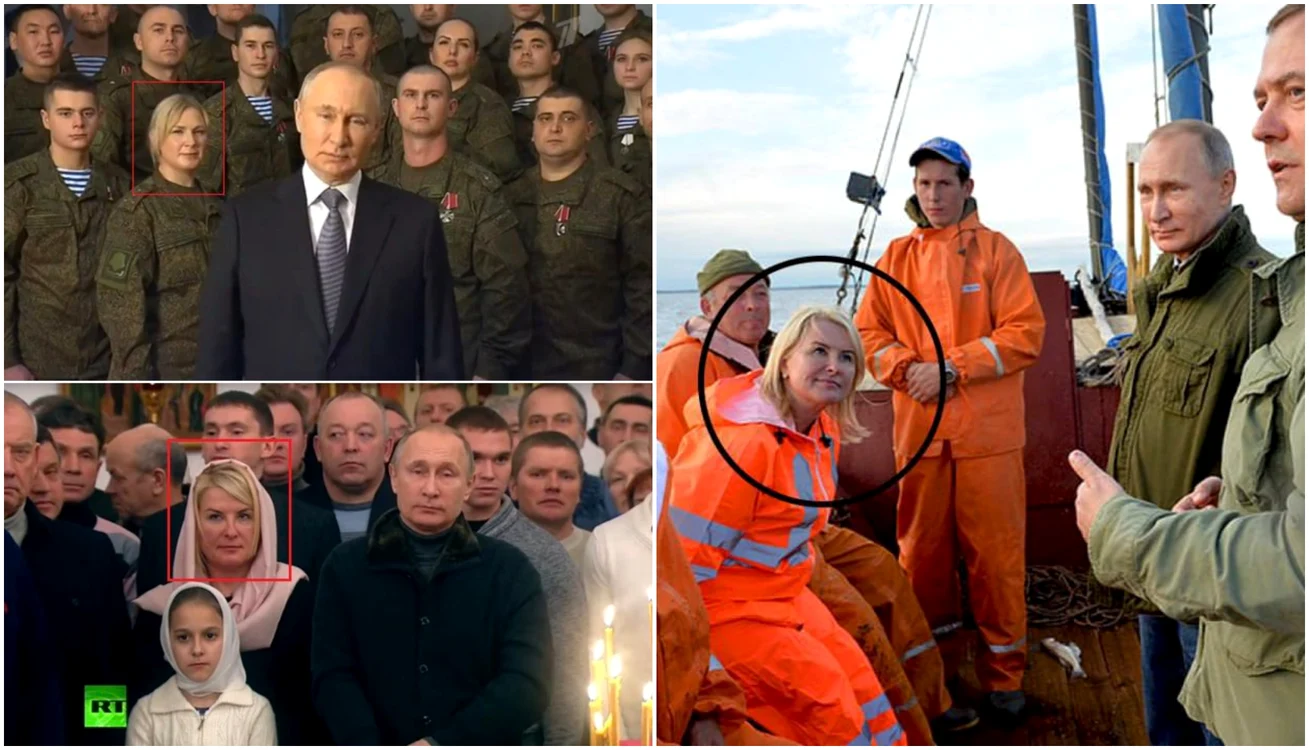 Femeia a apărut alături de Putin în mai multe ocazii FOTO Twitter 