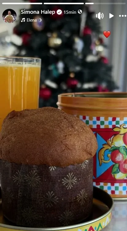 Panettone este desertul preferat al Simonei Halep de Crăciun