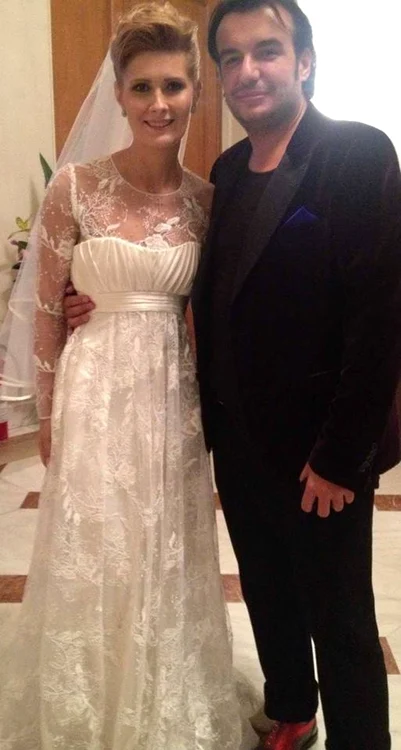 Alessandra Stoicescu, în rochie de mireasă