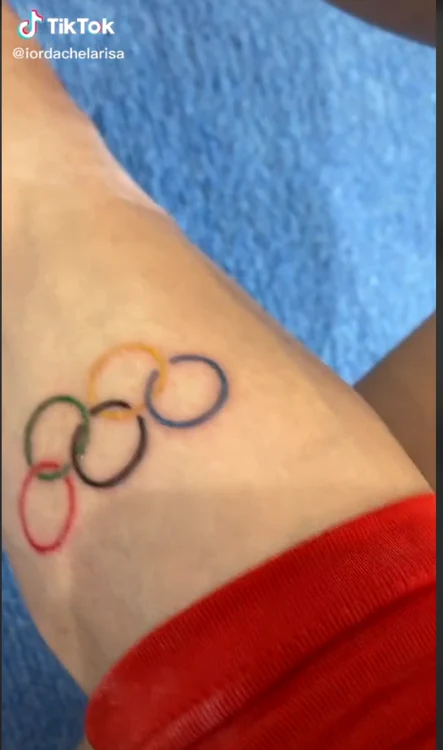 larisa iordache tatuaj jocurile olimpice. foto captura tiktok