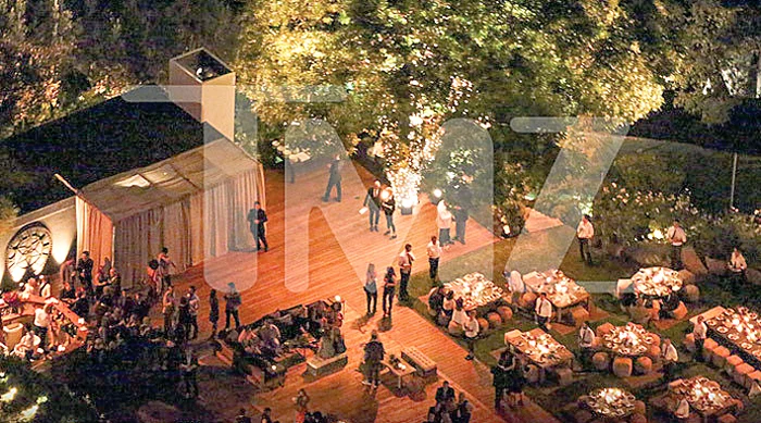 Petrecerea de nuntă a avut loc la casa actriței din Bel Air