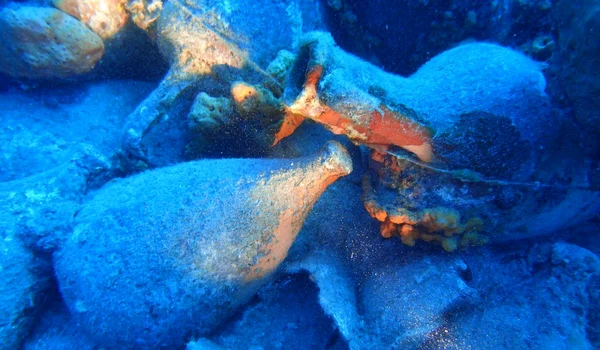 Epava descoperită în apropierea insulei Andros (© Υπουργείο Πολιτισμού)