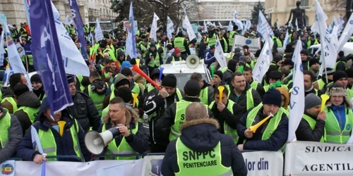 protest angajati penitenciare