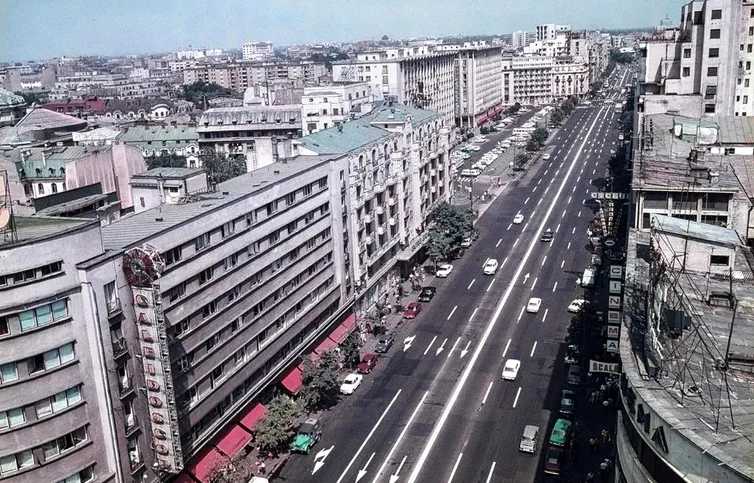 Bulevardul Magheru în anii 70 FOTO Bucureștiul de odinioară