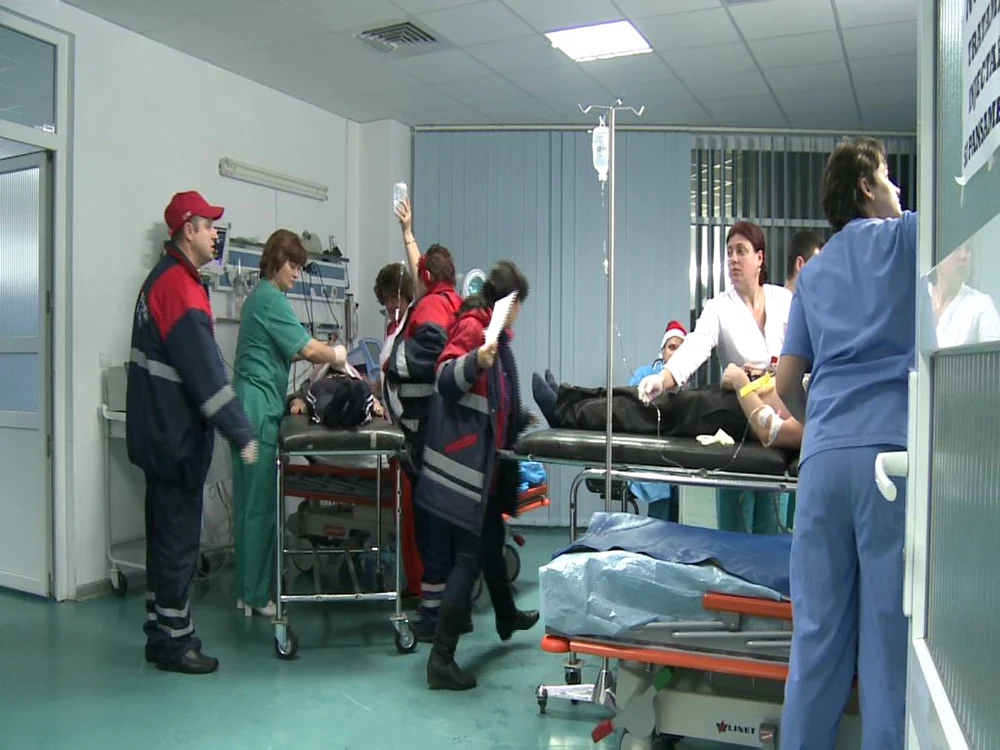 Tânărul a fost adus la spital