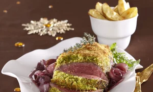 Sirloin of beef with shallot sauce + steps jpeg