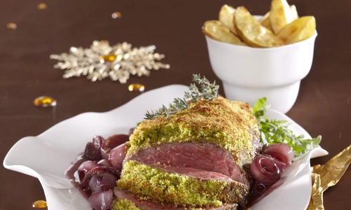 Sirloin of beef with shallot sauce + steps jpeg
