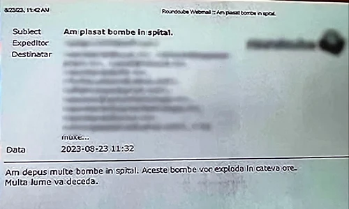 Amenintare cu bomba spitale Bucuresti jpeg
