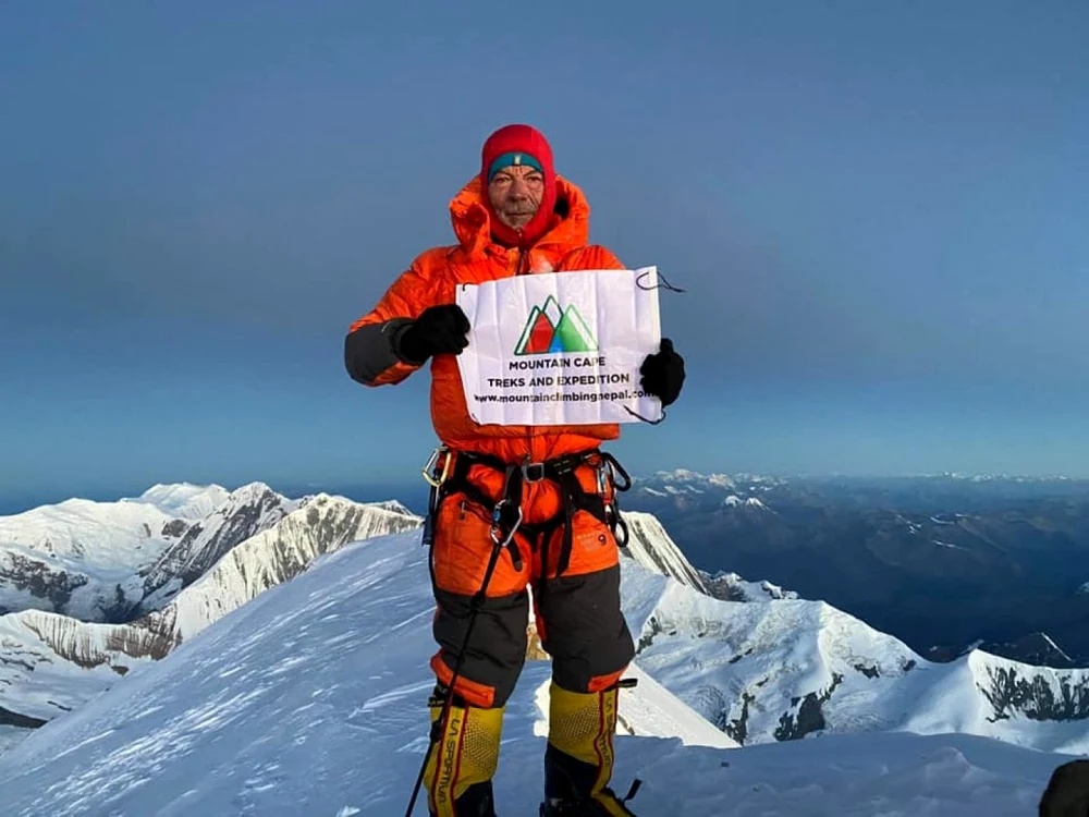 Adrian Laza are în palmares opt vârfuri de peste 8.000 de metri FOTO Facebook Ina LazaImagine