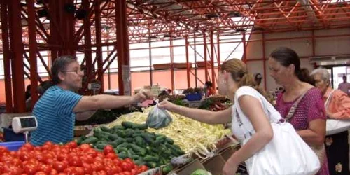 Preţul kilogramului de castraveţi din pieţele pietrenilor variază între 30 de bani şi un leu