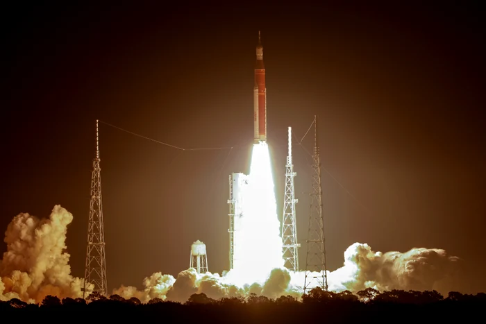 Racheta NASA, pe rampa de lansare din Florida FOTO EPA EFE