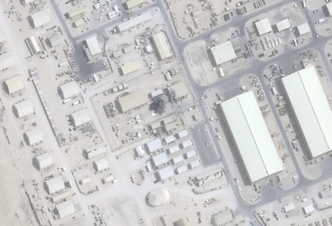 Imagini prin satelit ale bazei americane din Qatar lovită de Iran FOTO Captură Planet Labs