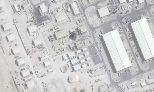 Imagini prin satelit baza americană Qatar FOTO Captură jpg