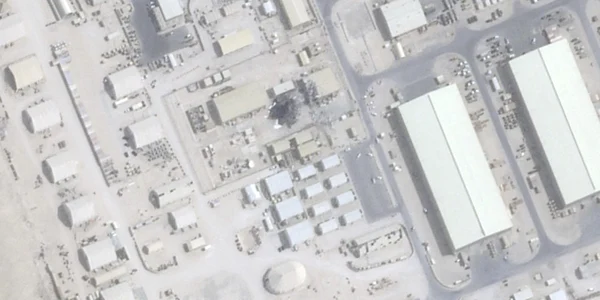 Imagini prin satelit baza americană Qatar FOTO Captură jpg