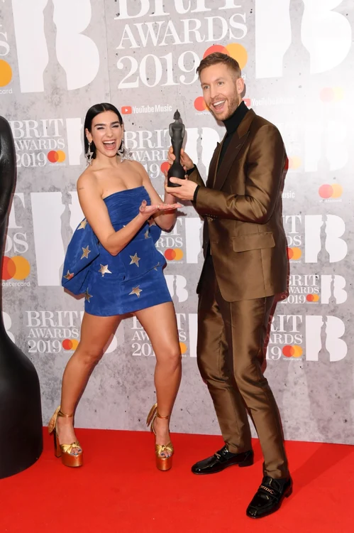 Dua Lipa şi Calvin Harris FOTO Guliver/Getty Images