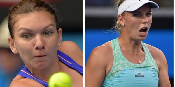 simona halep vs. caroline wozniacki FOTO mediafax