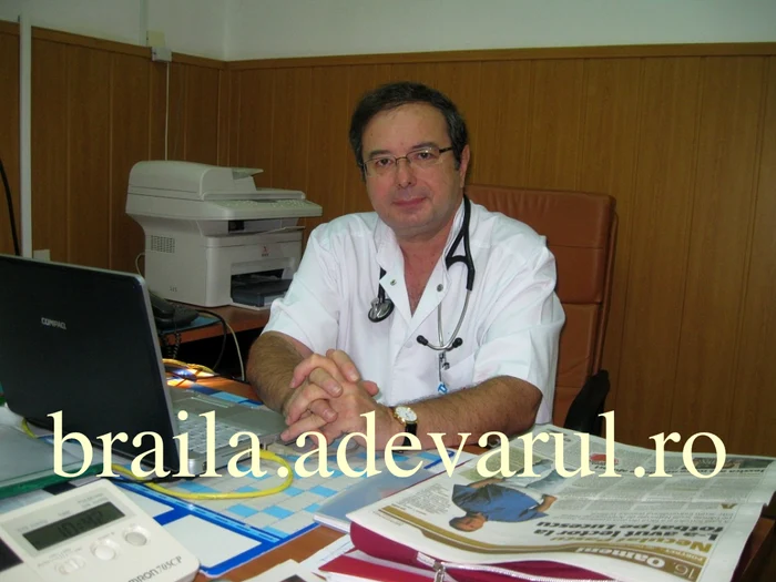 Doctorul Bogdan Minescu, şeful Secţiei Cardiologie din cadrul Spitalului Judeţean Brăila