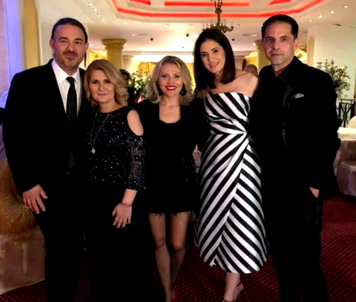 Dan Negru și soția, la petrecerea de botez a fetiței Alessandrei Stoicescu 