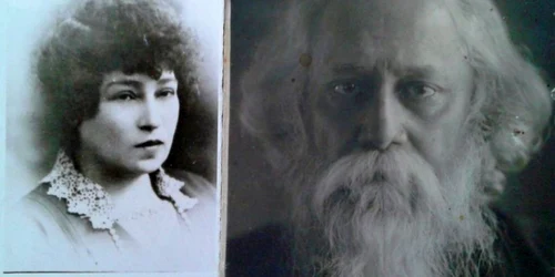 Florica Botez şi Rabindranath Tagore Sursa foto Biblioteca I.N.Roman Constanţa