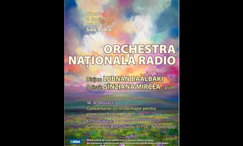 Dirijorul libanez Lubnan Baalbaki și pianista Sînziana Mircea, în primul concert cu public la Sala Radio jpeg
