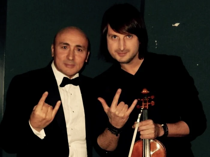 Marcel şi violonistul Edvin Marton