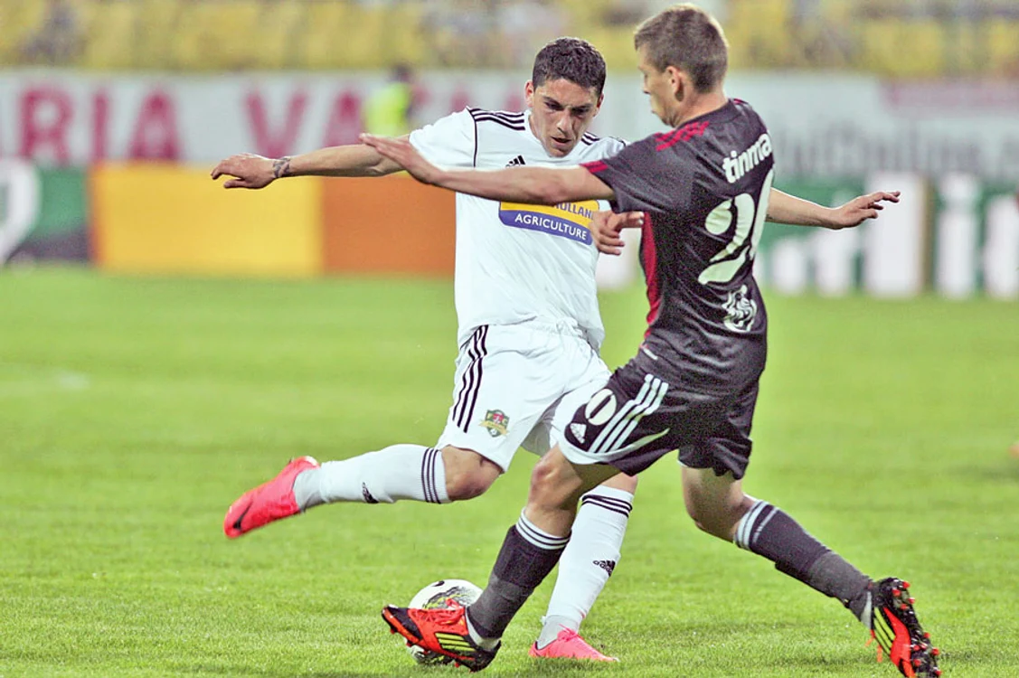 Meciul dintre Astra  şi Vaslui, câştigat  de moldoveni cu  2-1, l-a pus pe  gânduri pe Becali