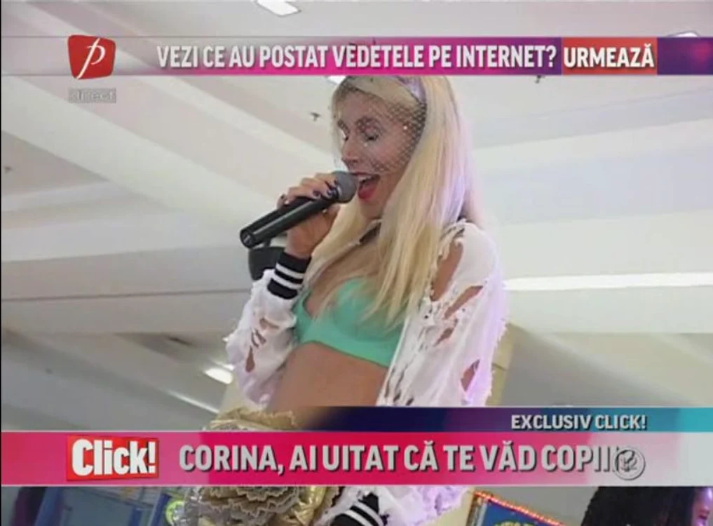 Corina nu şi-a ales bine ţinuta de acestă dată