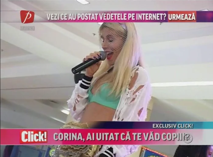Corina nu şi-a ales bine ţinuta de acestă dată
