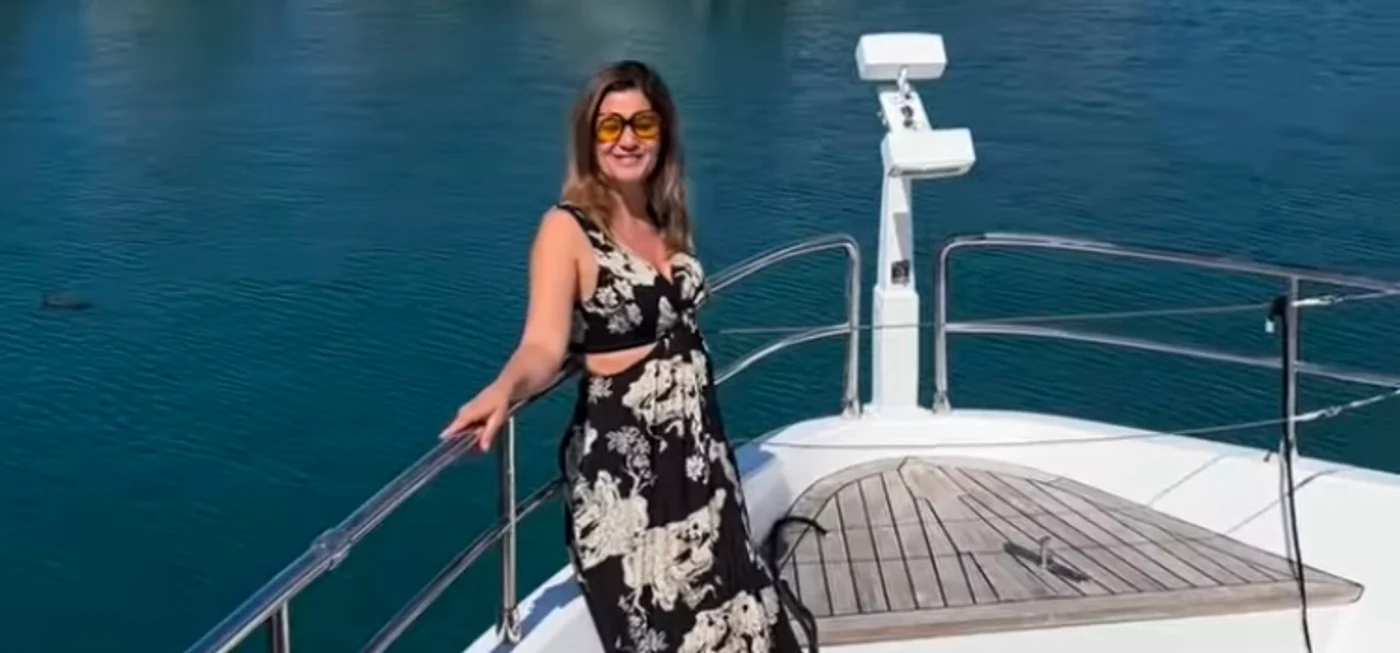 Amalia Enache, peripeții pe barcă pe Coasa de Azur foto: Instagram 