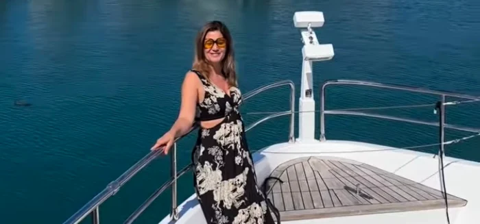 Amalia Enache, peripeții pe barcă pe Coasa de Azur foto: Instagram 