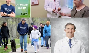 Cardiologul David Sabgir din Ohio fondatorul mișcării „Walk with a Doc” Colaj DMS