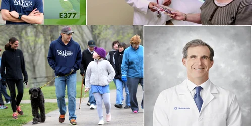 Cardiologul David Sabgir din Ohio fondatorul mișcării „Walk with a Doc” Colaj DMS