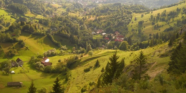 Vedere către sat Podu Dâmboviţei