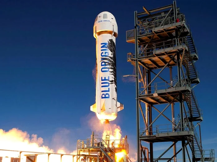 Racheta suborbitală „New Shepard”, de la Blue Origin FOTO Blue Origin