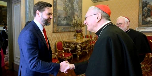 JD Vance si cardinalul Pietre Parolin, foto VaticanNews jpg
