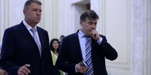 Klaus Iohannis Crin Antonescu FOTO Mediafax