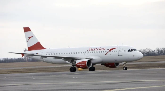 O cursă Austrian Airlines care circula pe ruta Larnaca - Viena, a aterizat de urgenţă pe Aeroportul Otopeni din motive tehnice FOTO ARHIVA