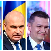 George Simion, Ilie Bolojan, Sorin Grindeanu / FOTO Mediafax Foto