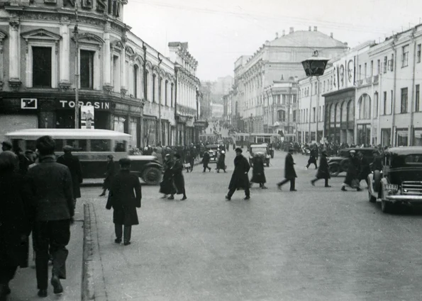 Moscova în anul 1935 (foto: Flickr / Municipal Archives of Trondheim)