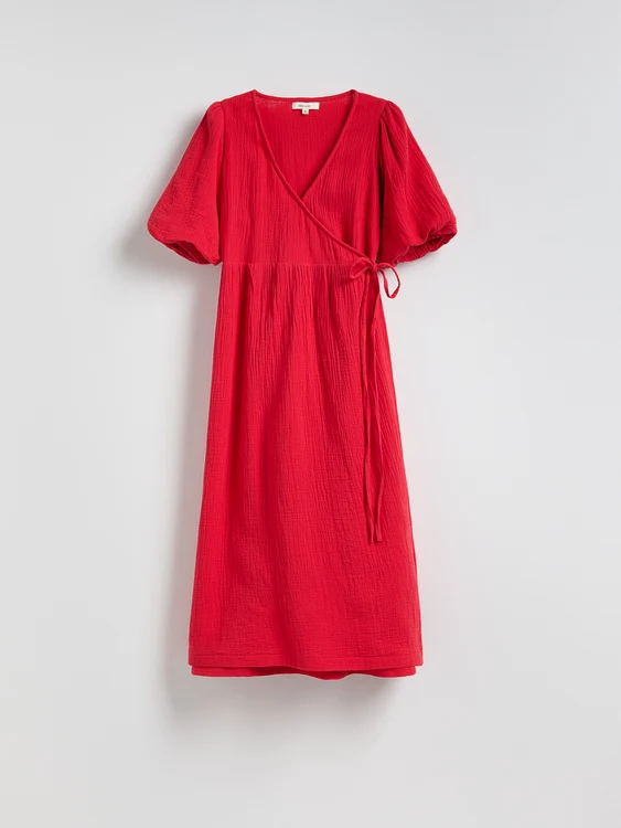 Rochie maxi creponată