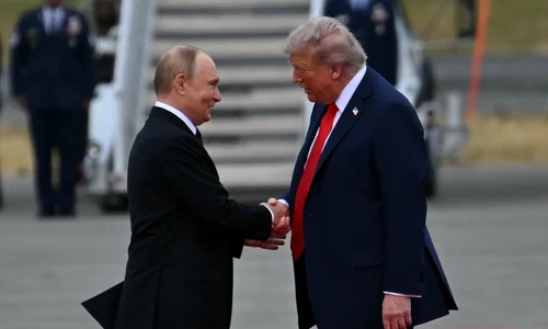 Donald Trump și Vladimir Putin în Alaska FOTO AFP