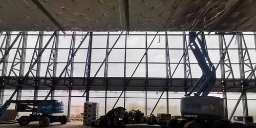 Construcția noului terminal de pe Aeroportul Timișoara FOTO Ștefan Both