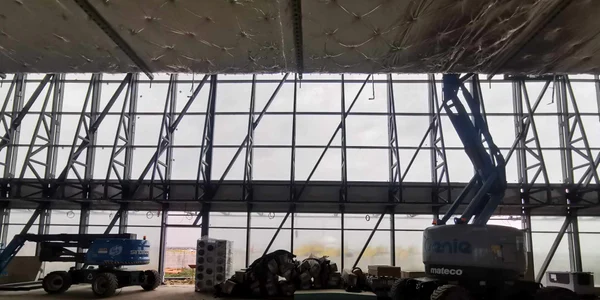 Construcția noului terminal de pe Aeroportul Timișoara FOTO Ștefan Both