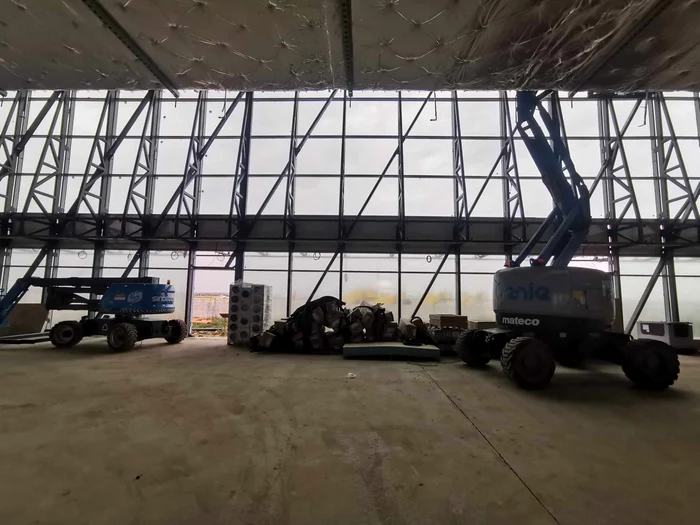 Construcția noului terminal de pe Aeroportul Timișoara FOTO Ștefan Both