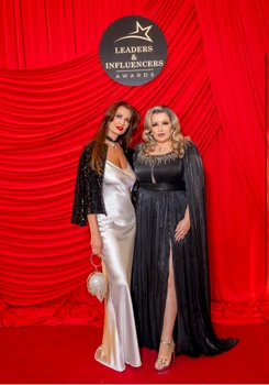 Nicoleta Luciu și Flavia Covaciu, la Leaders&Influencers Awards foto: Flavia Covaciu