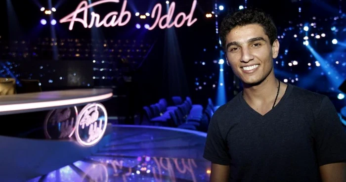 Cântăreţul palestinian Mohammad Assaf, participant la Arab Idol FOTO AFP