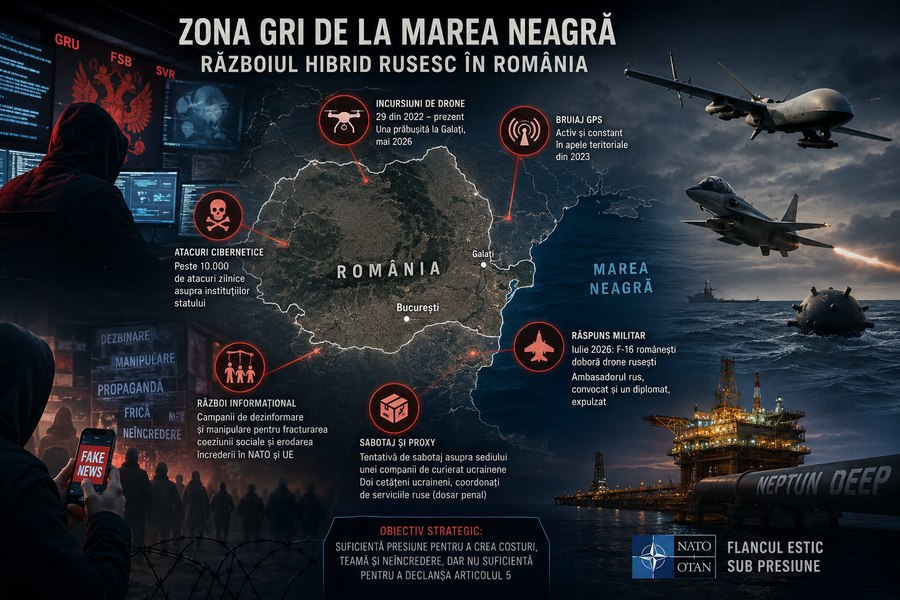 Războiul care nu se declară: România, în zona gri a Moscovei