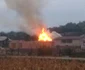 incendiu Trestiana la vila unui fost politist