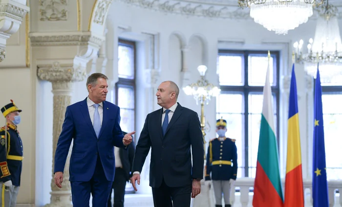 Klaus Iohannis şi omologul Rumen Radev FOTO: Captură